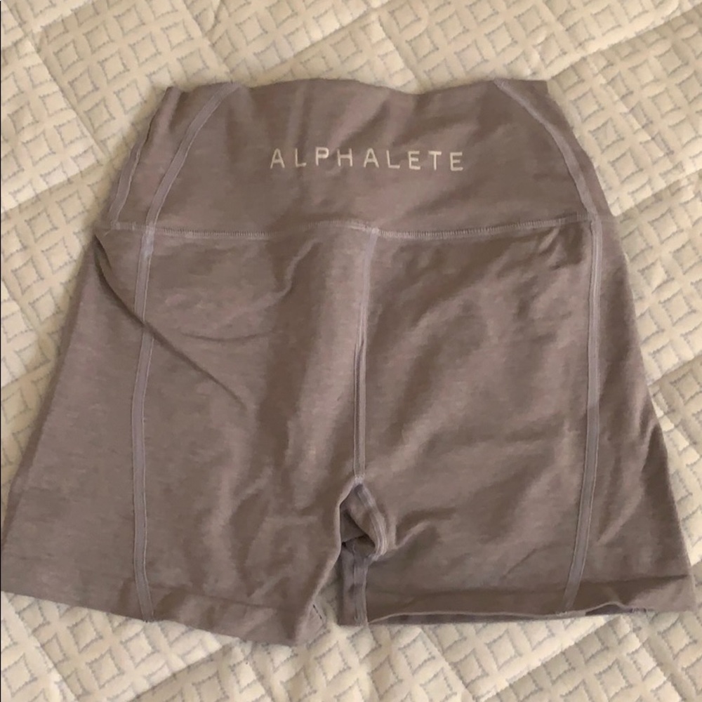 Lavender gym shorts